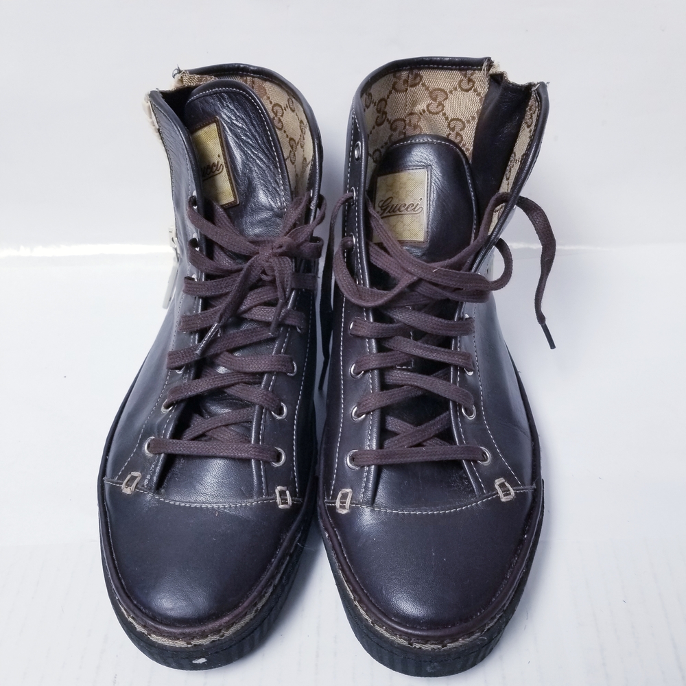 Gucci Black High-Top Sneakers - Picture 2 of 7